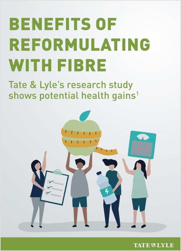 Benefits of reformulating with fibre. Tate & Lyle's research study shows potential health gains